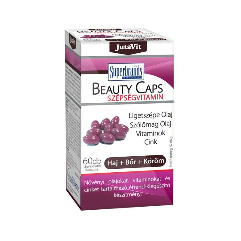 JutaVit Beauty Caps pre zdravie nechtov a pokožky 60 ks - 27262