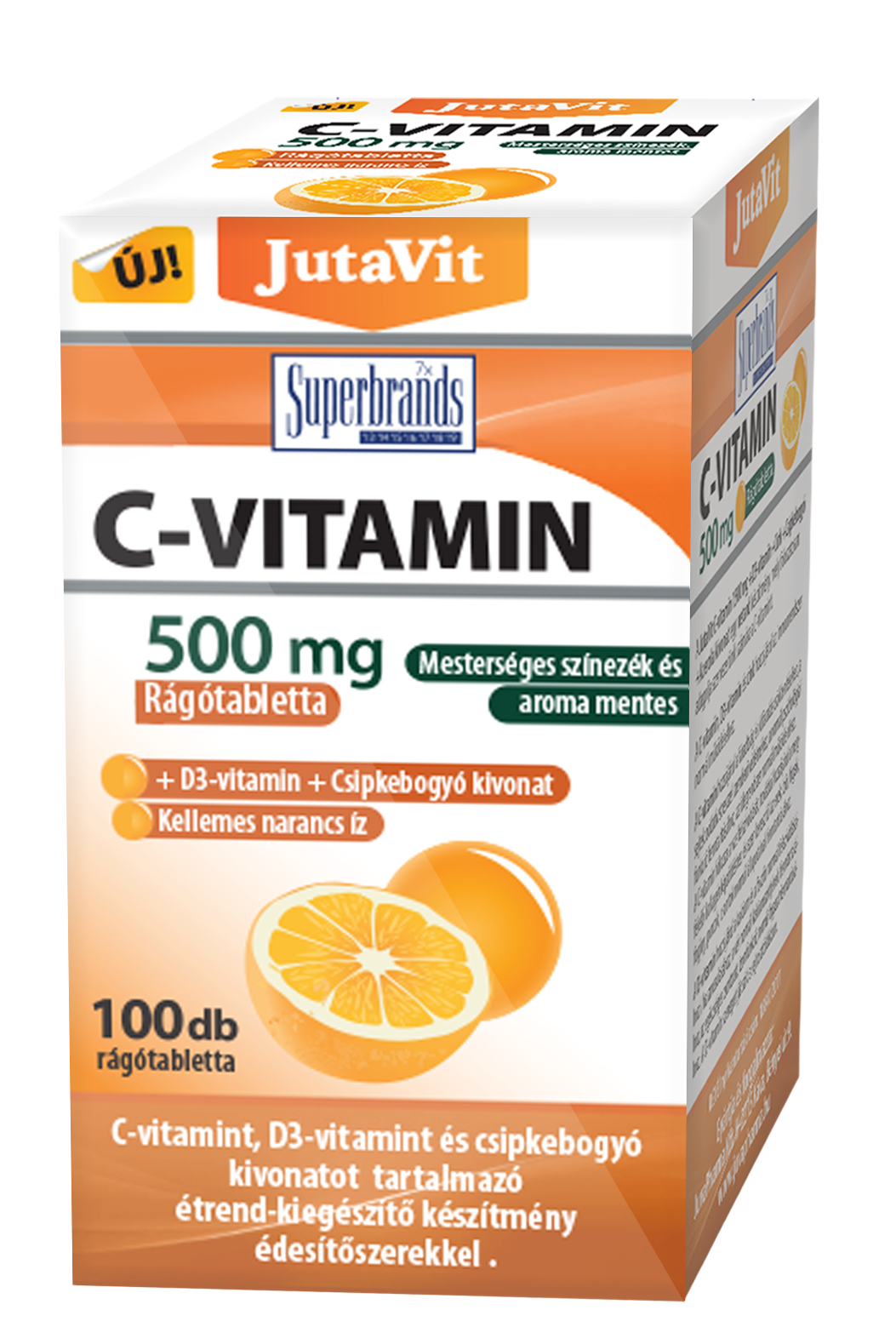 JutaVit C-vitamín žuvacie tablety 100 ks - 82477