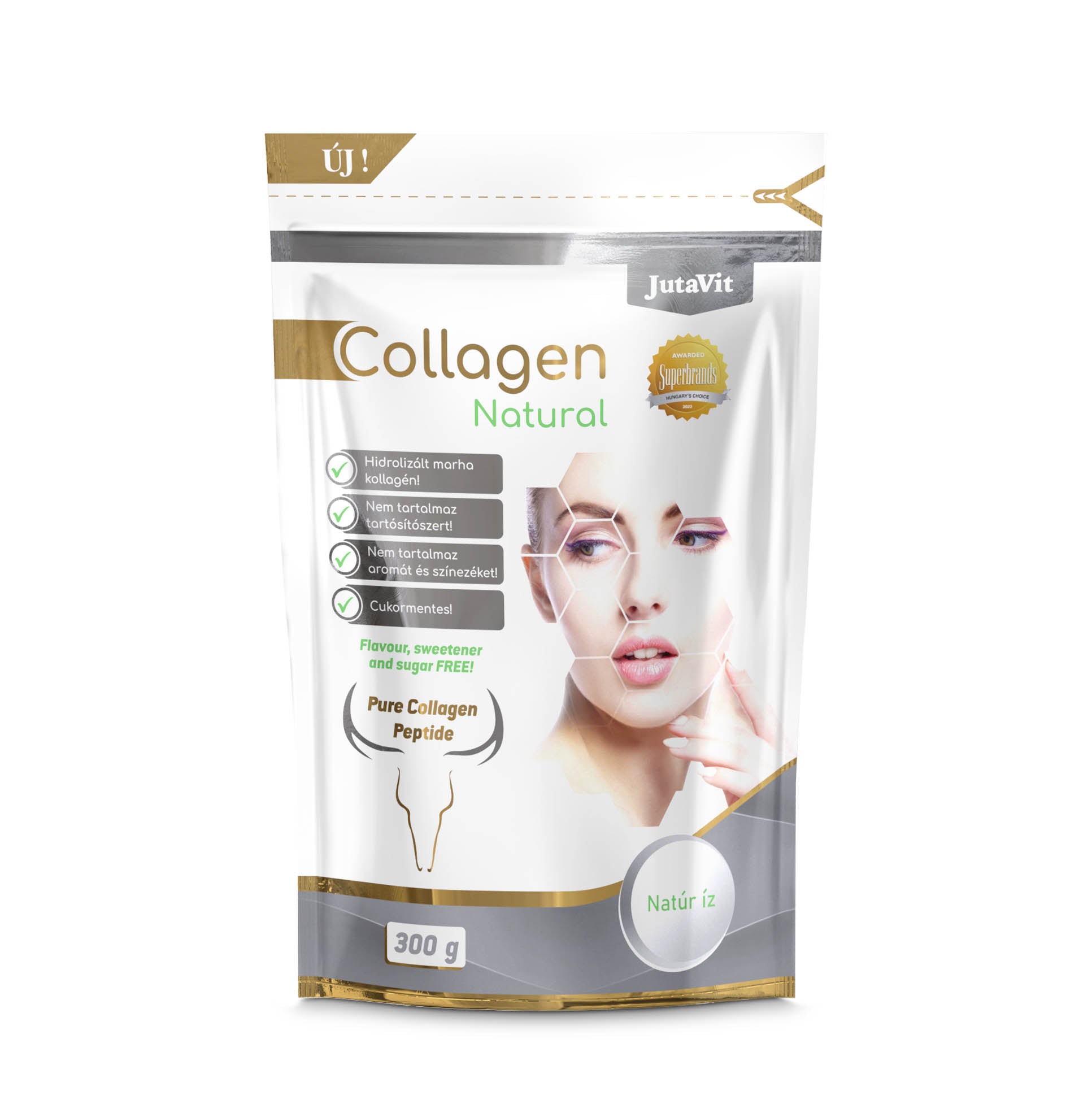 JutaVit Collagen Natural nápojový prášok 300g - 91167