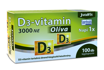 Jutavit Vitamín D3 kapsuly s olivovým olejom 46 g - 85658