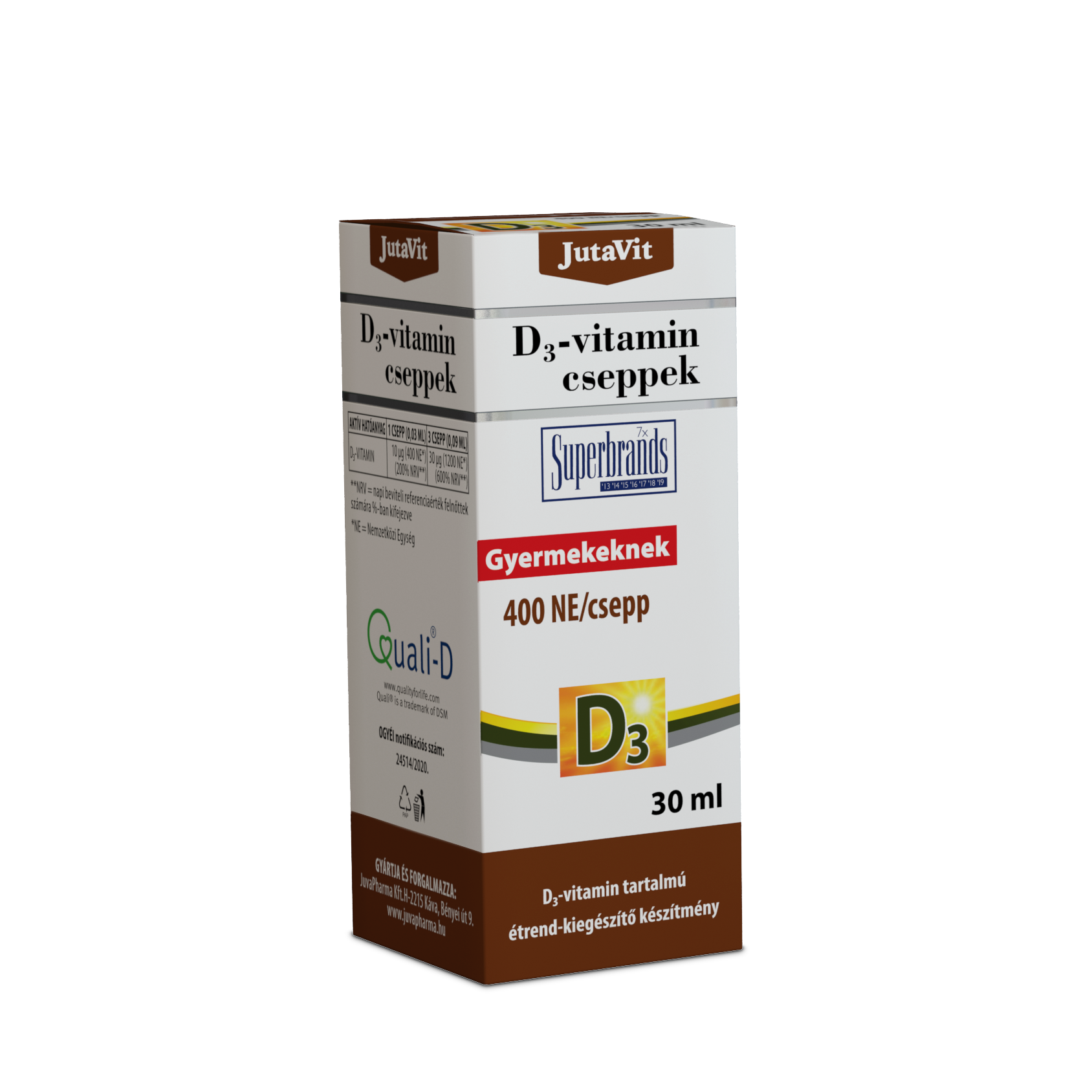 JutaVit D3 vitamínové kvapky 30 ml - 87128