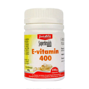 JutaVit E-vitamín 400 IU mäkké kapsuly, 100 ks - 54519
