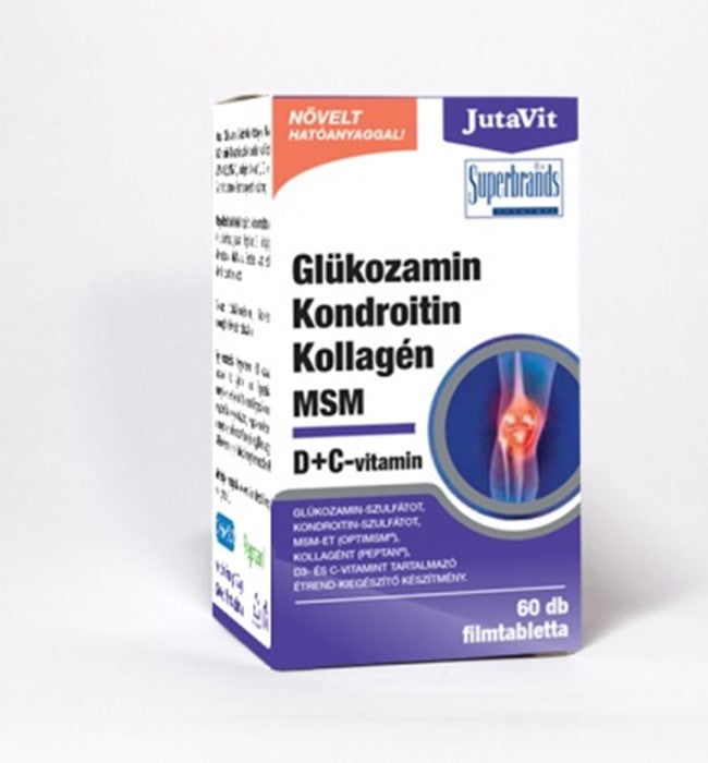 JutaVit Glukozamín Chondroitín Kolagén MSM D+C-vitamín 96 g - 87999