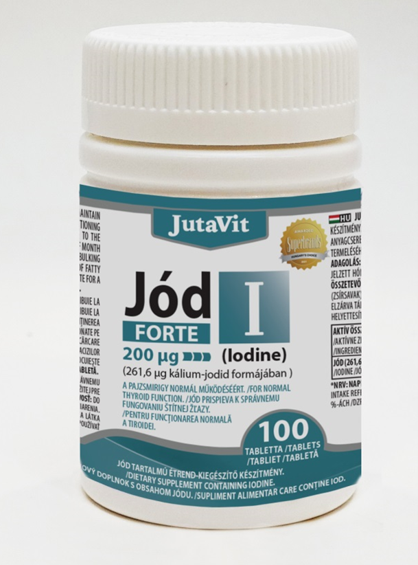 Jutavit Jódové tablety 200 µg, 100 kusov - 90513