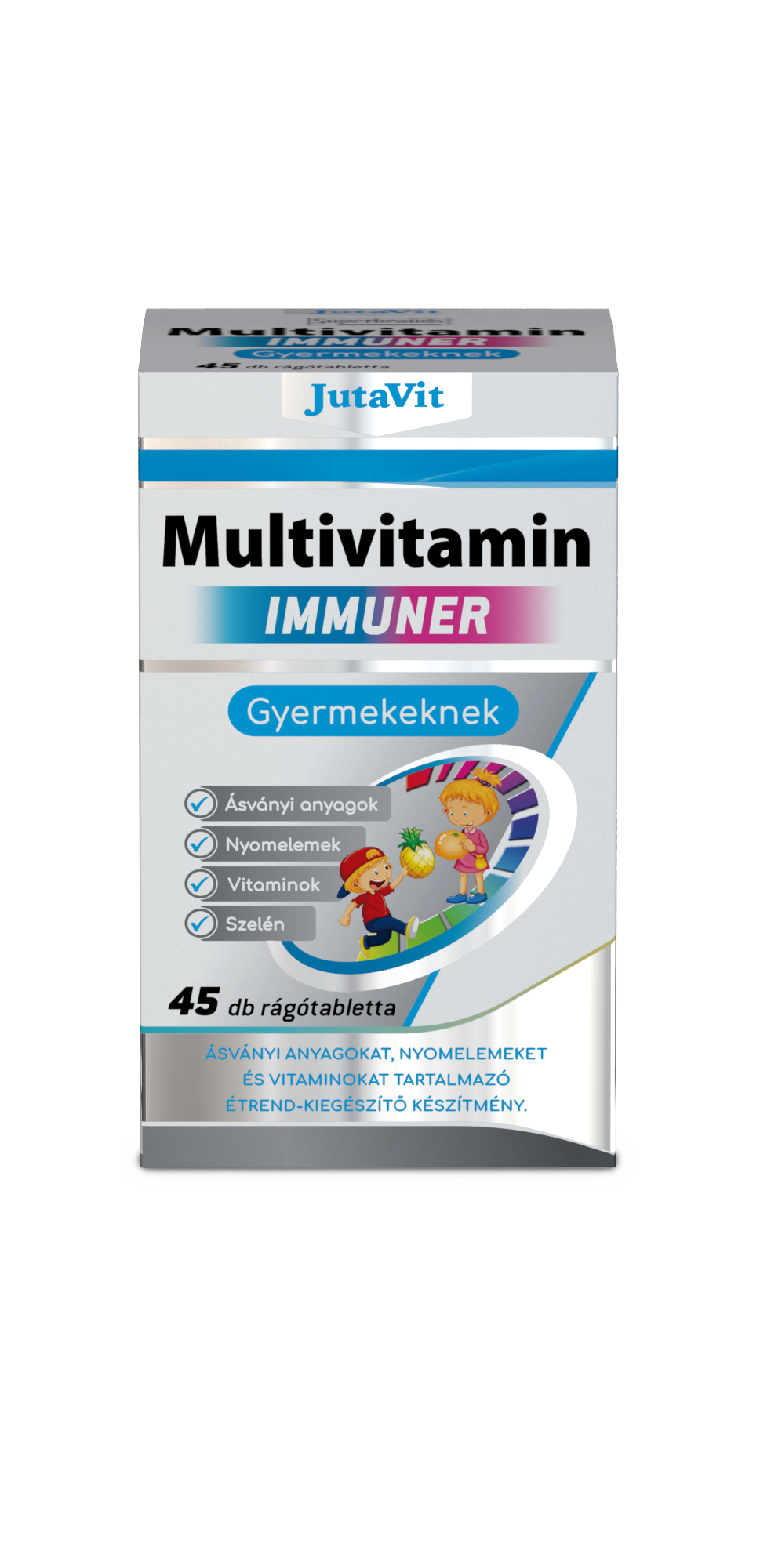 JutaVit Multivitamínové imunitné žuvacie tablety pre deti 45 kusov - 21708
