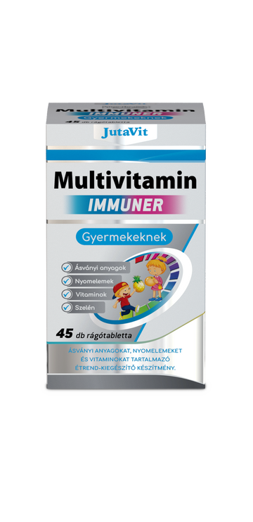 JutaVit Multivitamínové imunitné žuvacie tablety pre deti 45 kusov - 21708