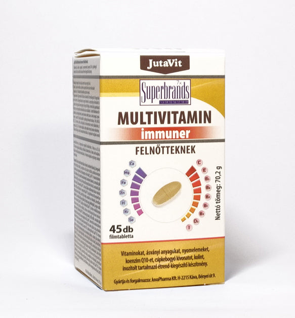 Jutavit Multivitamínové tablety s imunitným komplexom pre dospelých 45 ks - 21710