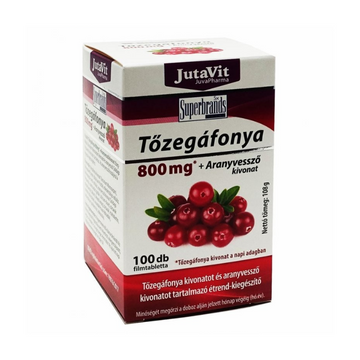 JutaVit Brusnica 800 mg + extrakt zo zlatobyľu 100 tabliet - 53802