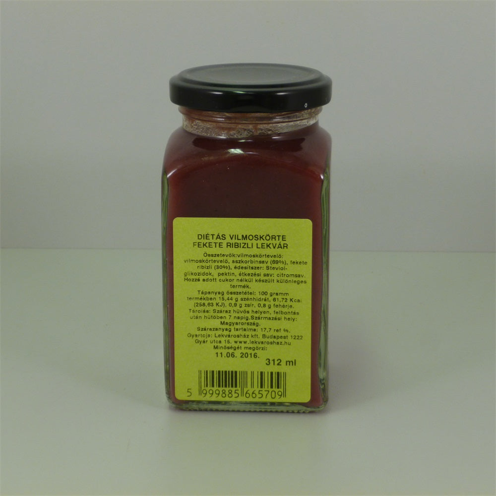 Kaldeneker Džem z hrušiek a čiernych ríbezlí so štipkou škorice, sladený stéviou 312 ml - 39954