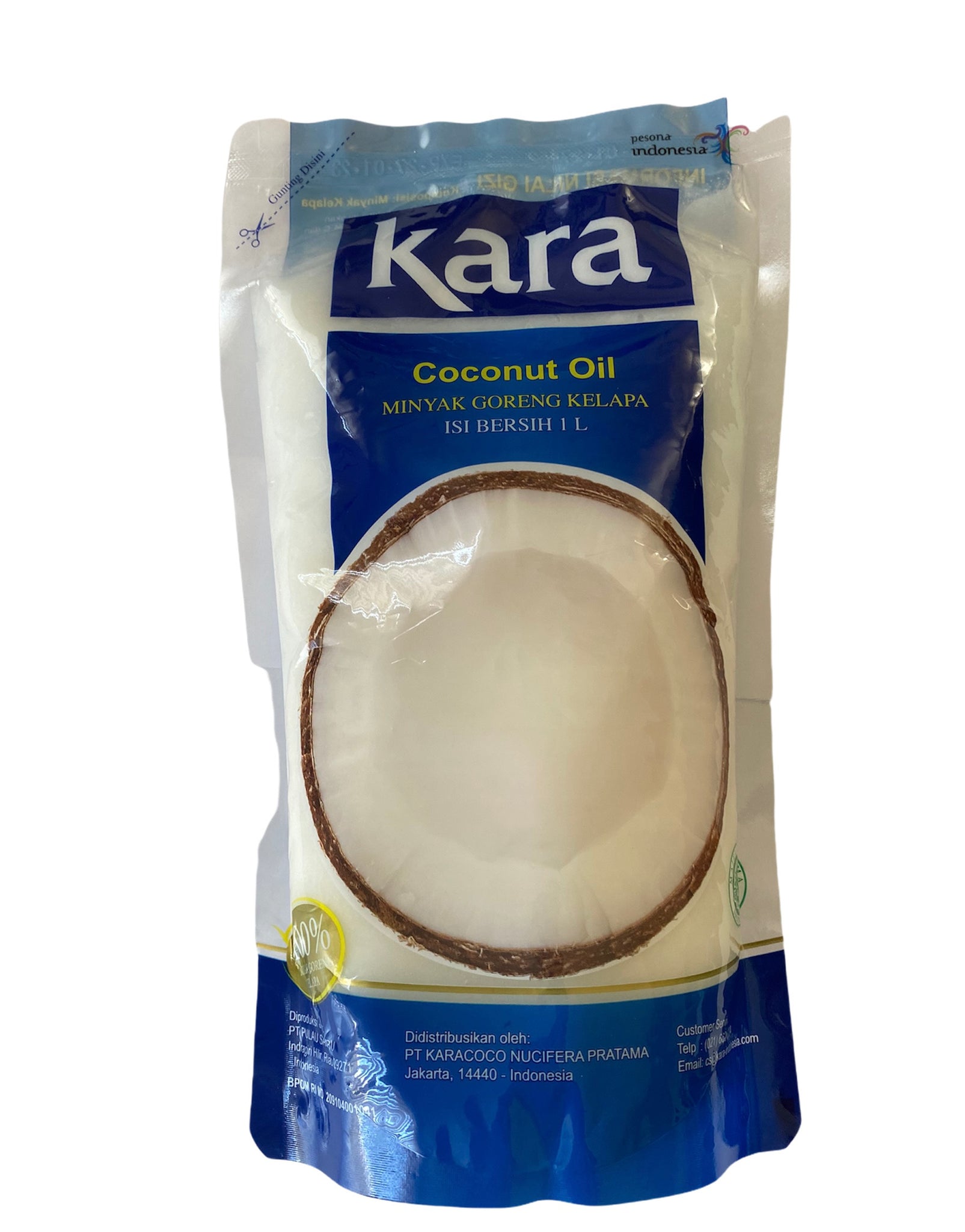 Kara Kokosový olej v sáčku, 1 l náplň - 88907