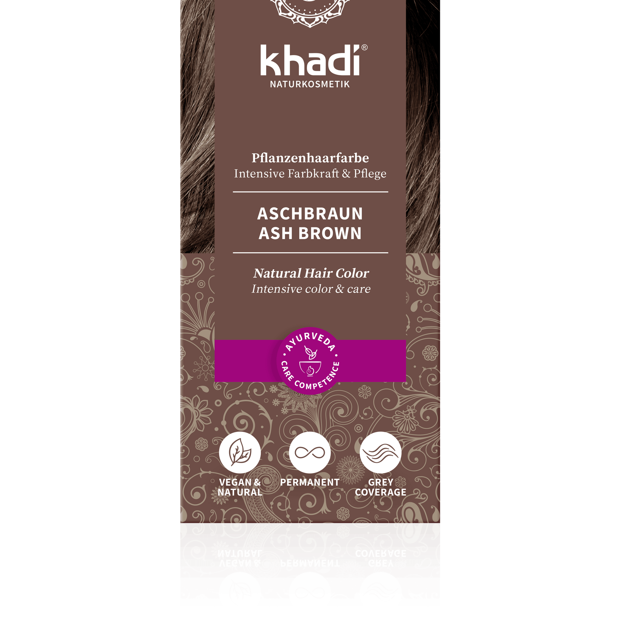 Khadi Bylinná farba na vlasy s popolavohnedým odtieňom 100 g - 88099