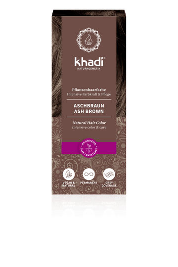 Khadi Bylinná farba na vlasy s popolavohnedým odtieňom 100 g - 88099
