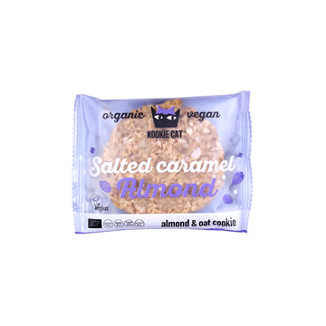 Kookie Cat ovsené sušienky so slaným karamelom a mandľami 50 g - 59585