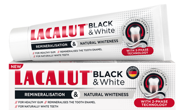 Lacalut Black & White bieliaca zubná pasta 75 ml - 92590