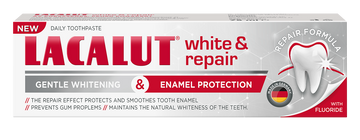 Lacalut White & Repair zubná pasta pre biele zuby 75 ml - 92589