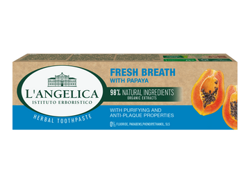 Langelica bylinná zubná pasta s papájou pre extra svieži dych 75 ml - 90491