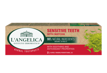 L'Angelica Bylinná zubná pasta pre citlivé zuby s matchou 75 ml - 90495