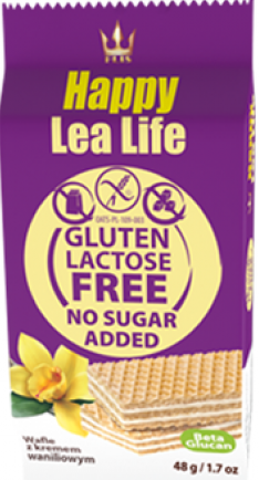 Lea Life Mini vanilkové oblátky bez cukru, lepku a laktózy 48g - 94349