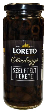 Loreto nakrájané čierne olivy 430 g
