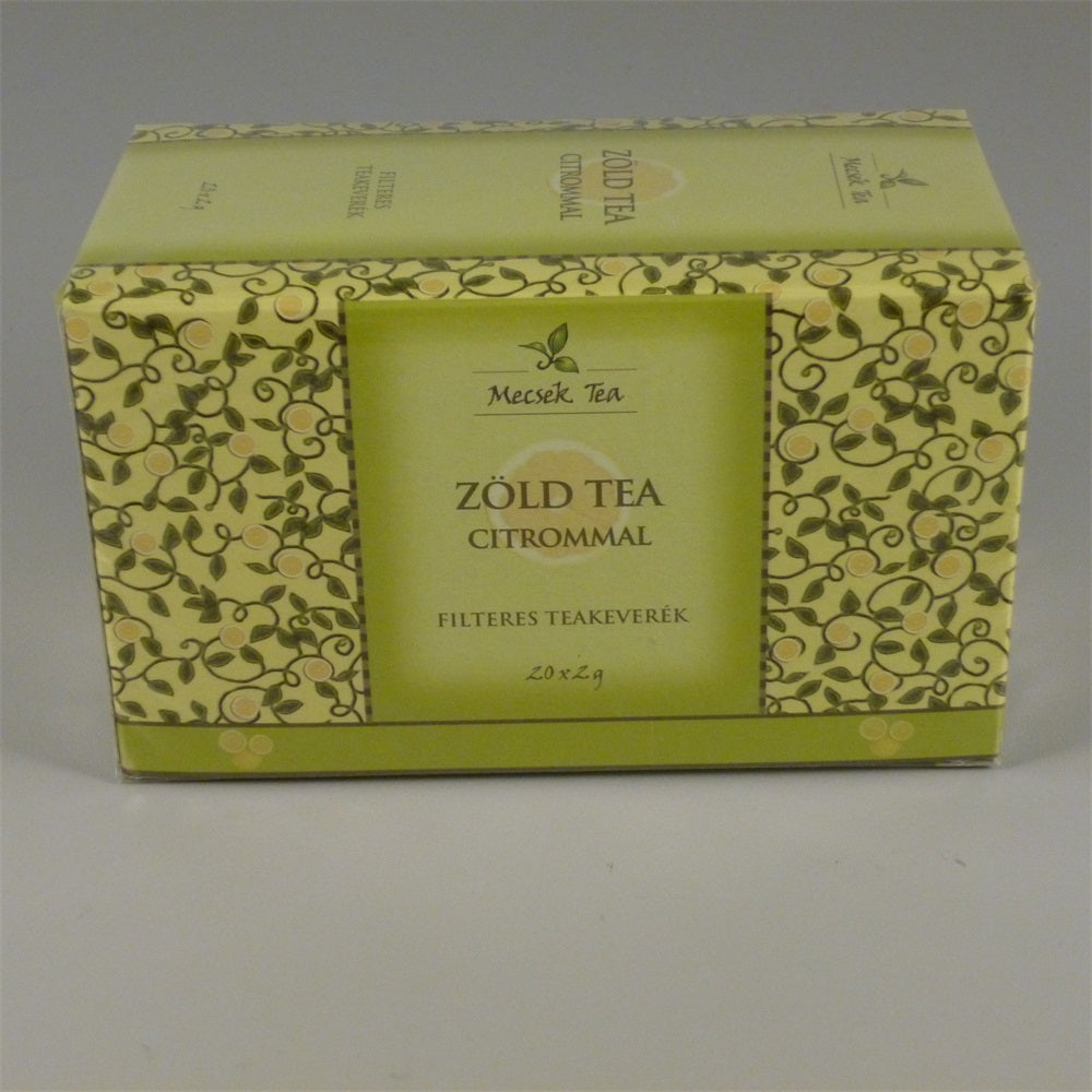 Mecsek Zelený čaj s citrónovou príchuťou 40 g - 24607