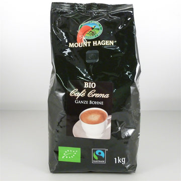Mount Hagen Bio Arabica Crema, celé zrná, 1 kg - 32922