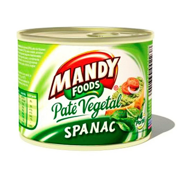 Mandy rastlinná pasta špenát 200 g