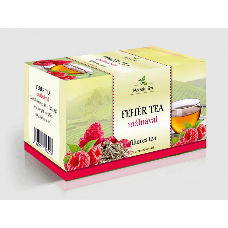 Mecsek Biely čaj s príchuťou malín 40 g - 92387