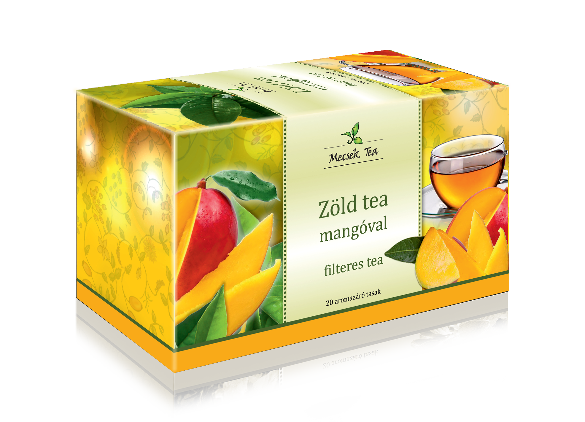 Mecsek Zelený čaj s príchuťou manga 40 g - 87415