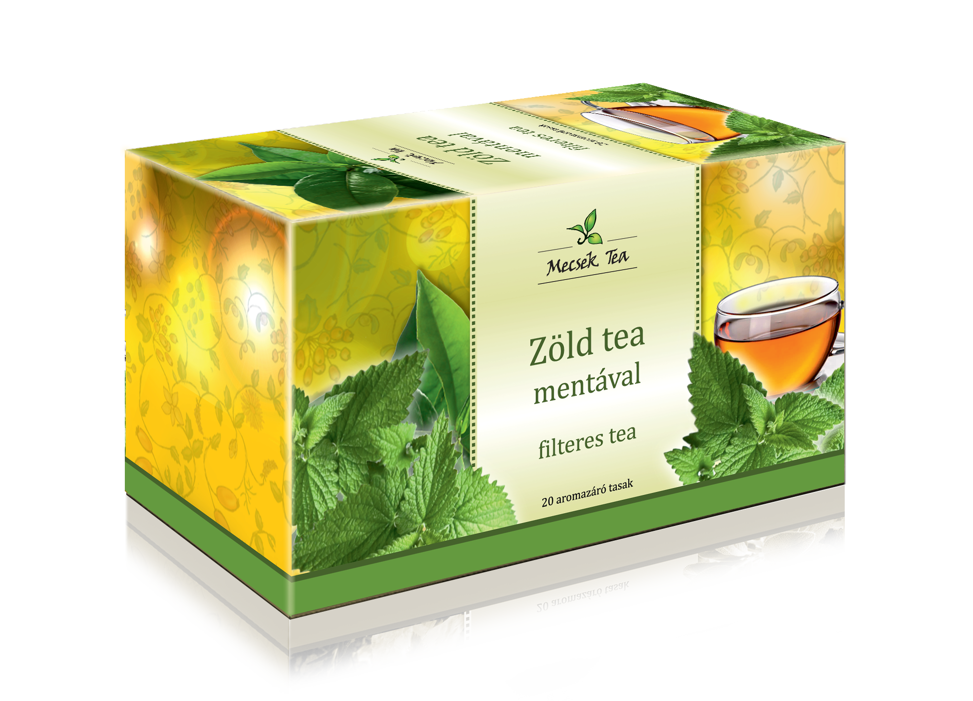 Mecsek zelený čaj s mätou 40 g - 87416