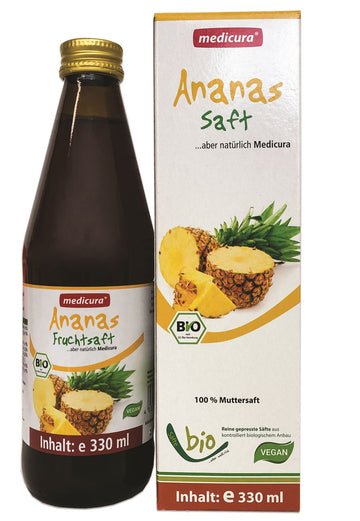 Medicura bio ovocný džús 100% ananás 330 ml