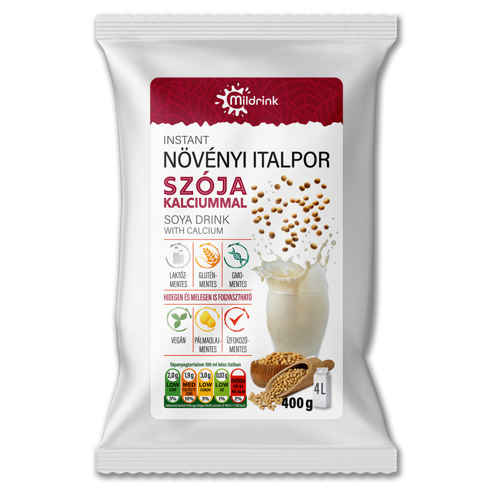 Mildrink sójový nápoj v prášku s vápnikom 400 g - 91336