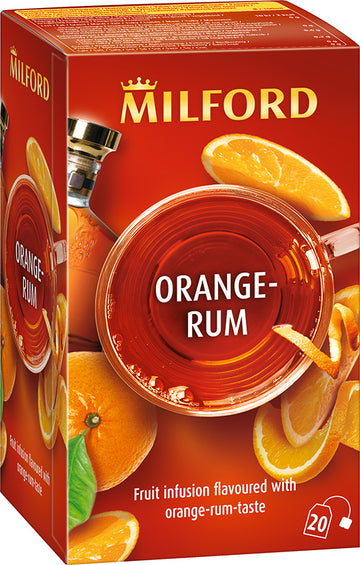 Milford Ovocný čaj s príchuťou pomaranč-rum 50 g - 86727