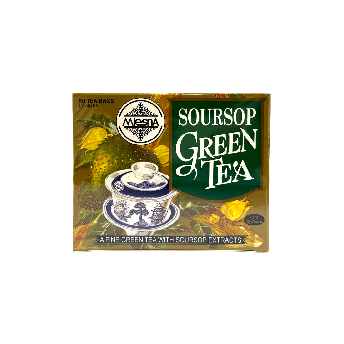 Mlesna zelený čaj s príchuťou soursop 100 g - 24652