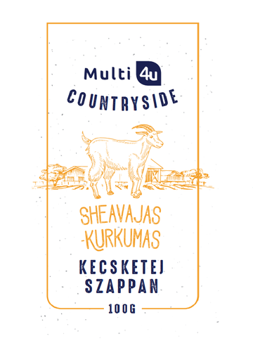 Multi 4u Countryside kozie mydlo sheavajas-kurkum 100 g