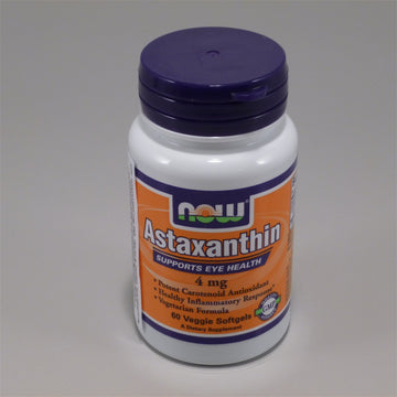 NOW Foods Astaxantín, 50 g (60 vegánskych mäkkých kapsúl) - 37099