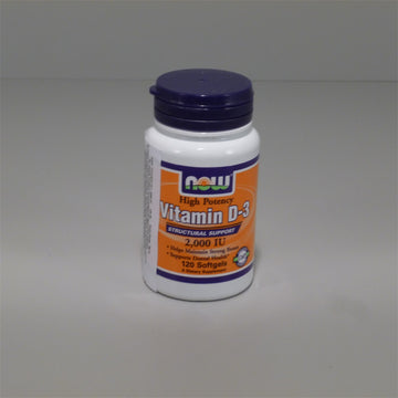 NOW Foods Vitamín D-3 2000 IU 120 mäkkých kapsúl - 38175