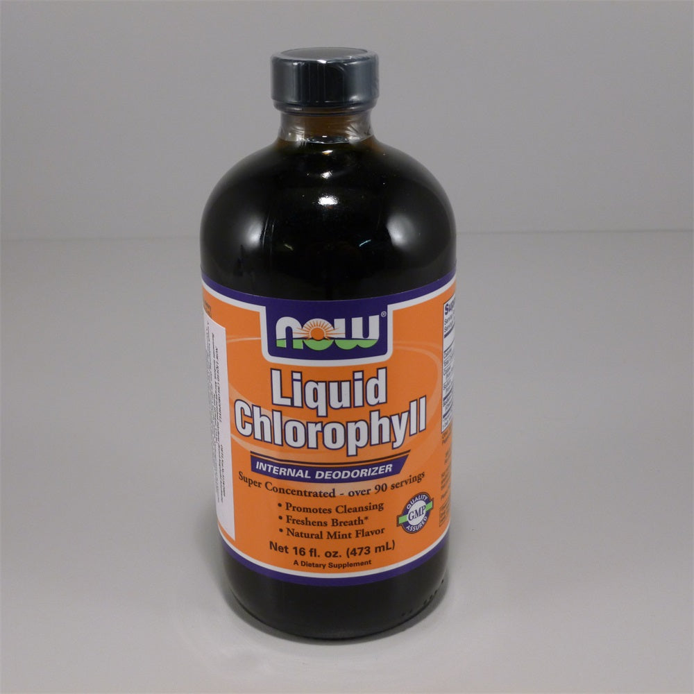 NOW Foods Tekutý Chlorofyl s Mätovou Príchuťou 473 ml - 38815