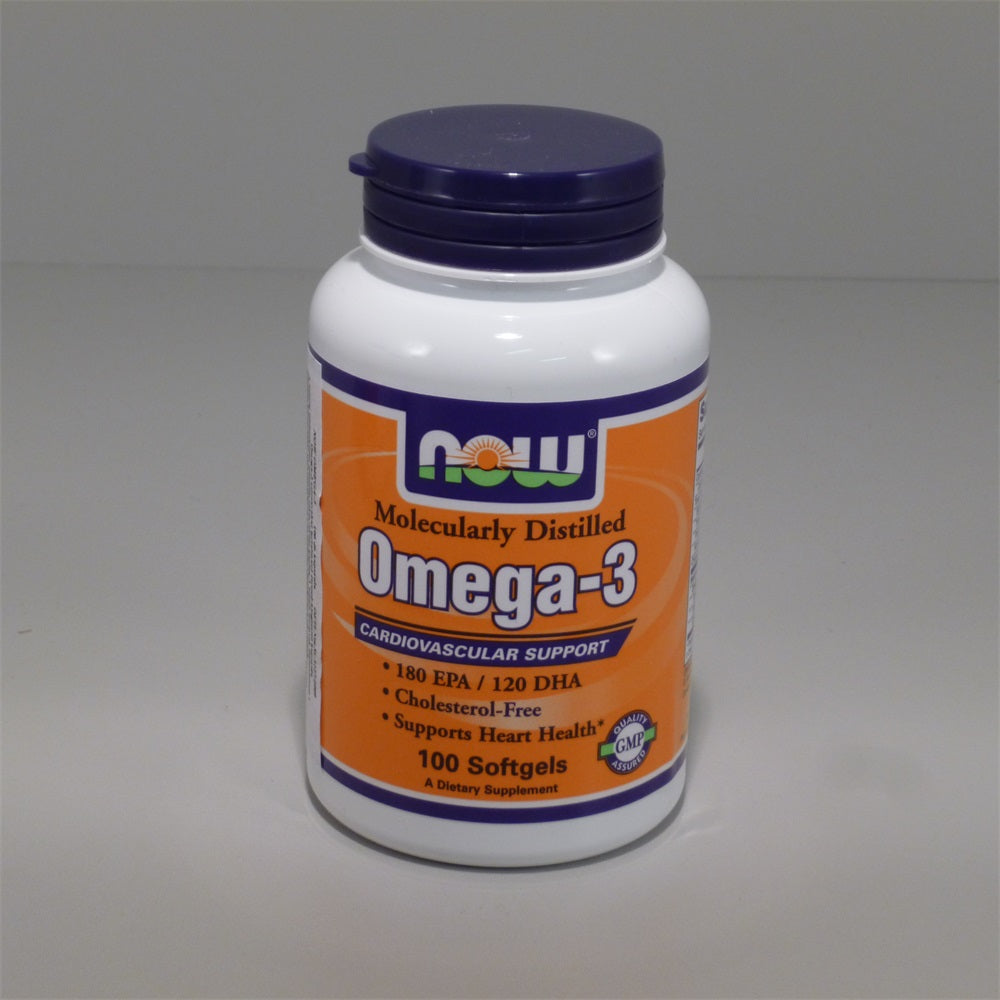 NOW Foods Omega-3 Rybí olej 100 mäkkých kapsúl - 18477