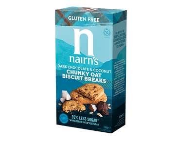 Nairn's Ovsené sušienky s tmavou čokoládou a kokosom 160 g - 82901