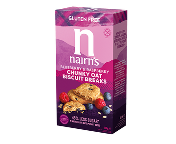 Nairn's Ovesné sušienky s čučoriedkami a malinami 160 g - 82902