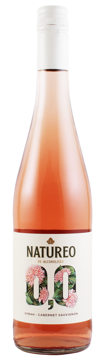 Nealkoholické ružové víno Natureo 750 ml