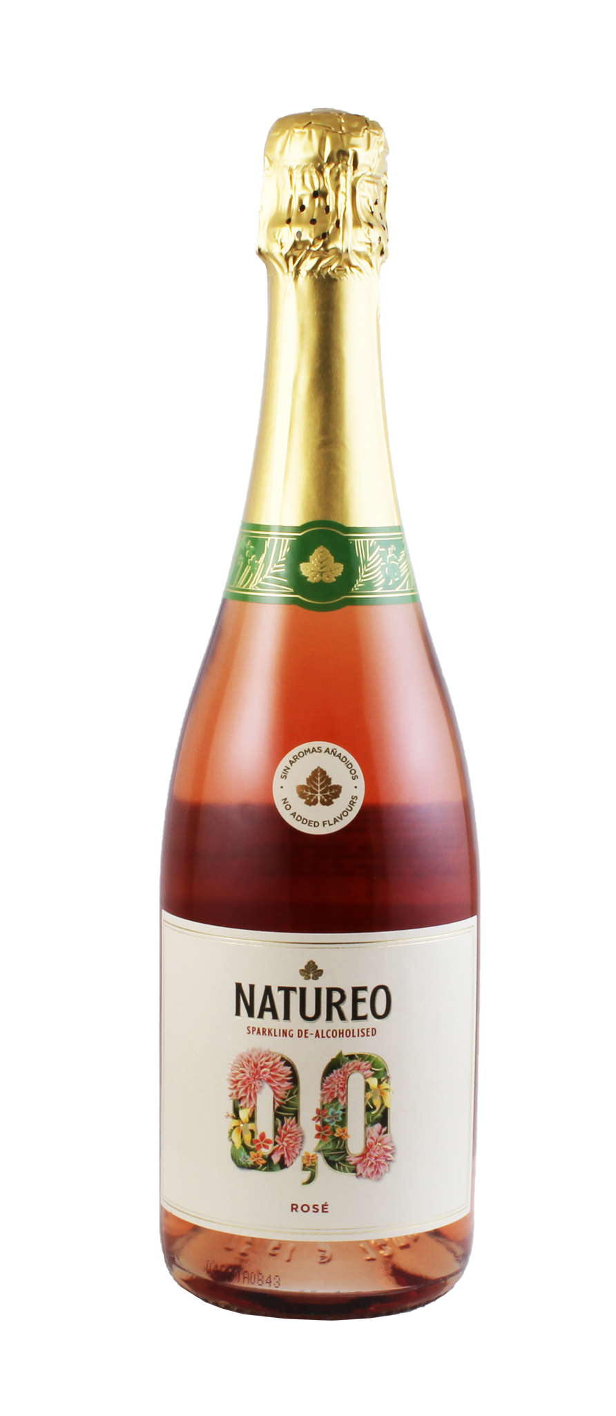 Nealkoholické ružové šampanské Natureo 750 ml
