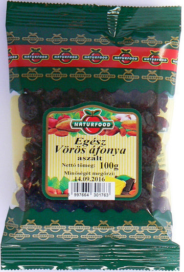 Naturfood sušené brusnice celé 100 g - 47135