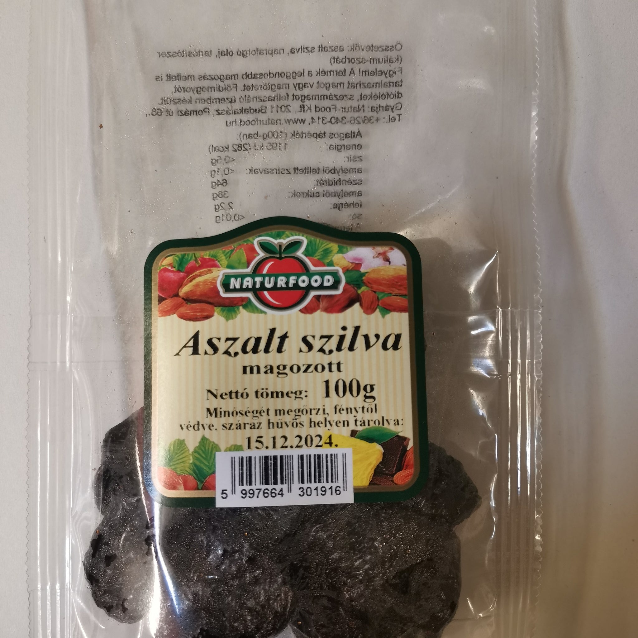Naturfood sušené slivky 100 g - 95477