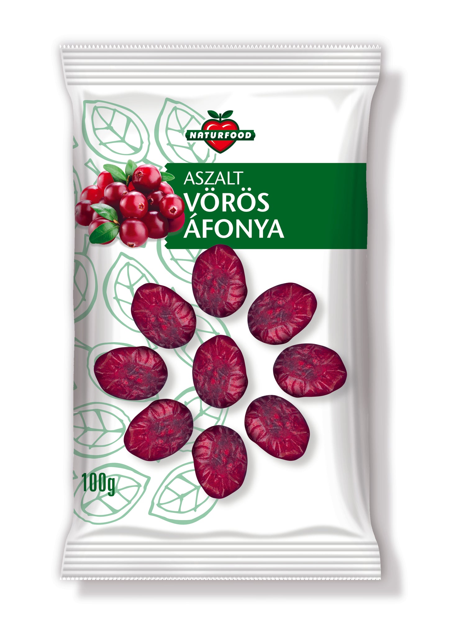 Naturfood sušené sladené brusnice 100 g - 39361