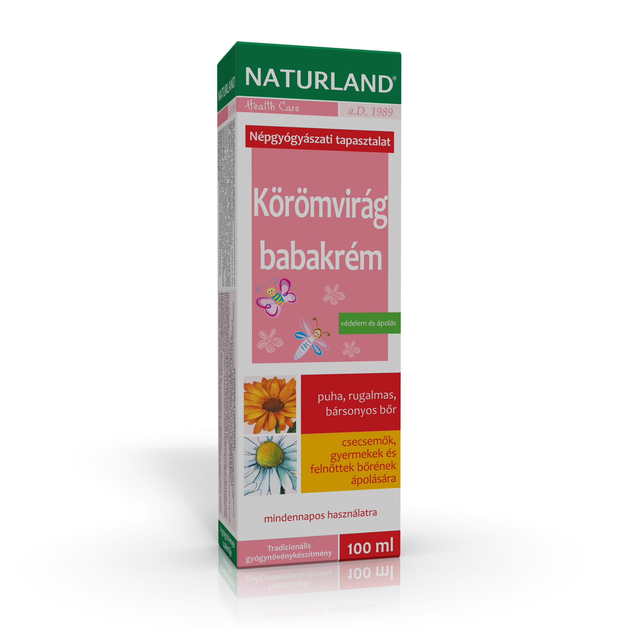 Naturland Gyengéd babakrém körömvirággal és kamillával 100 g - 10726