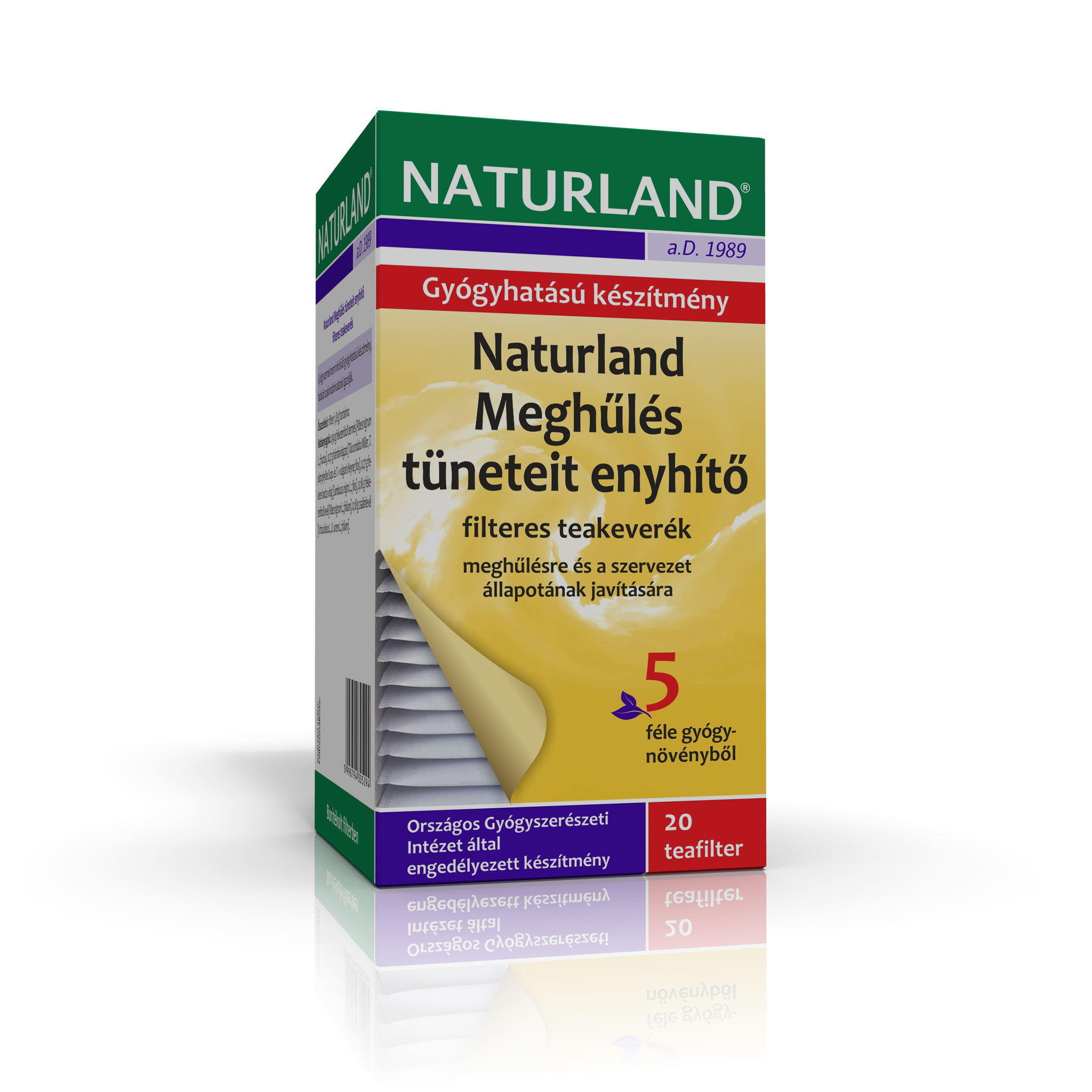 Naturland čajová zmes na zmiernenie príznakov prechladnutia 36 g - 94121