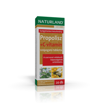 Naturland Propolis + Vitamín C tablety 20 tabliet - 21935