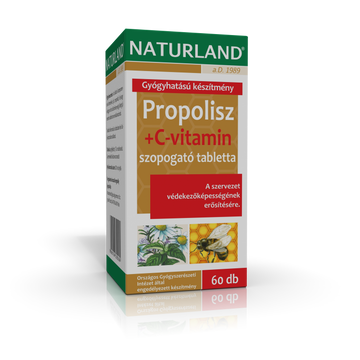 Naturland Propolis C-vitamín tablety 60 ks - 21936