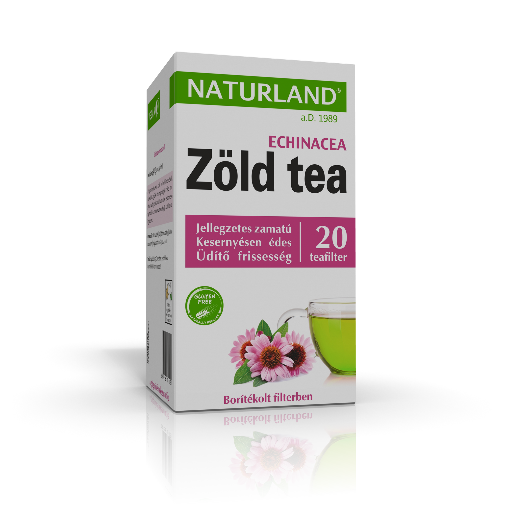 Naturland Zelený čaj s echinaceou, 40 g - 94123